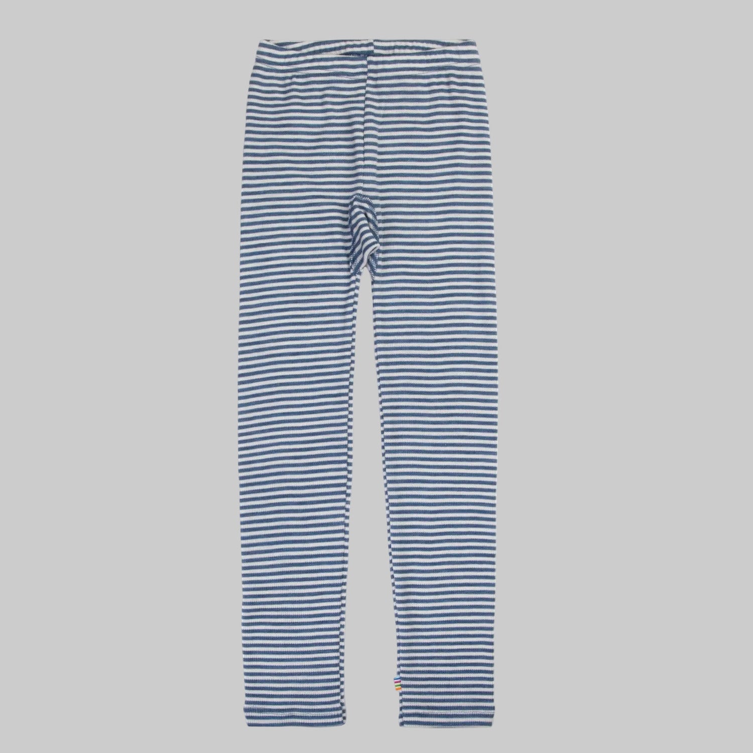 Joha Leggins Wolle Seide Denim Stripe