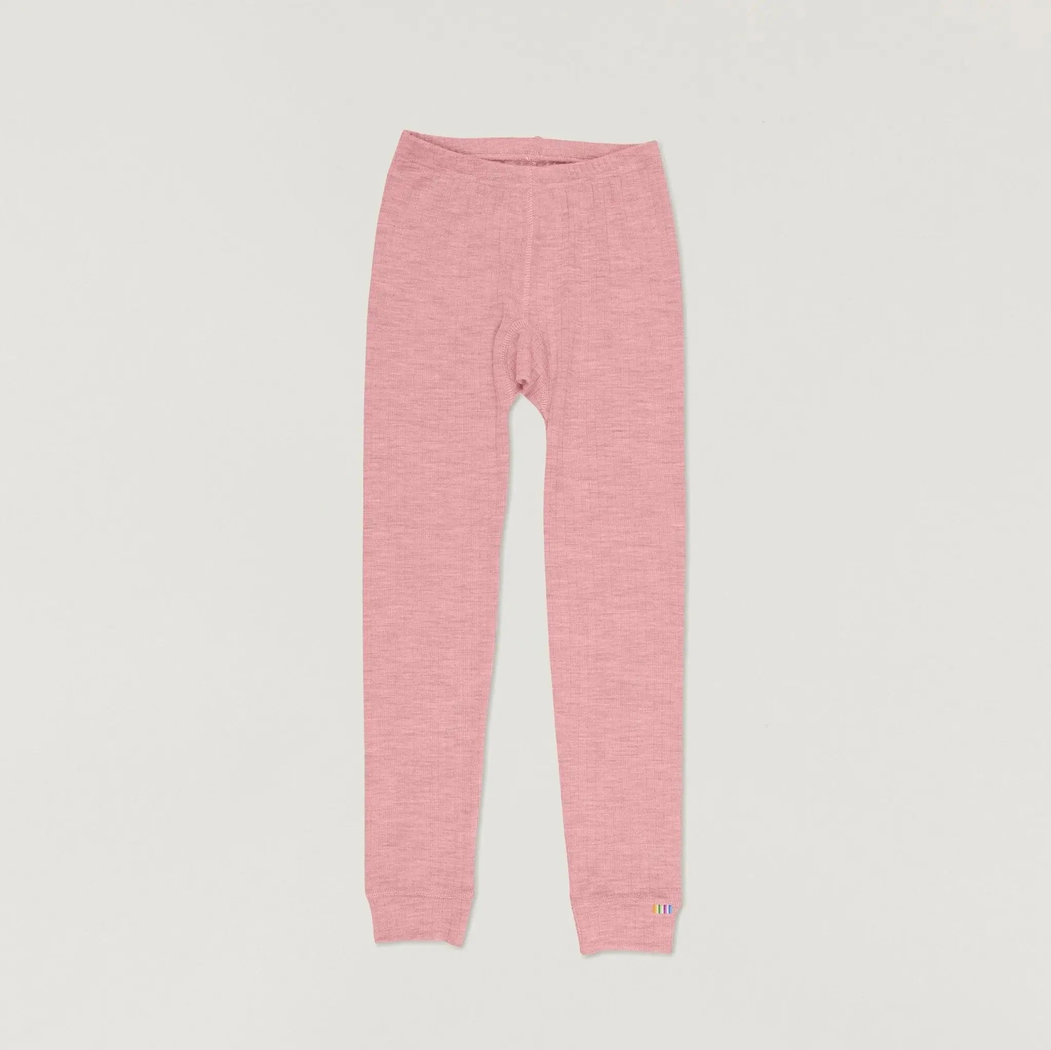 Wool leggings in dusky pink
