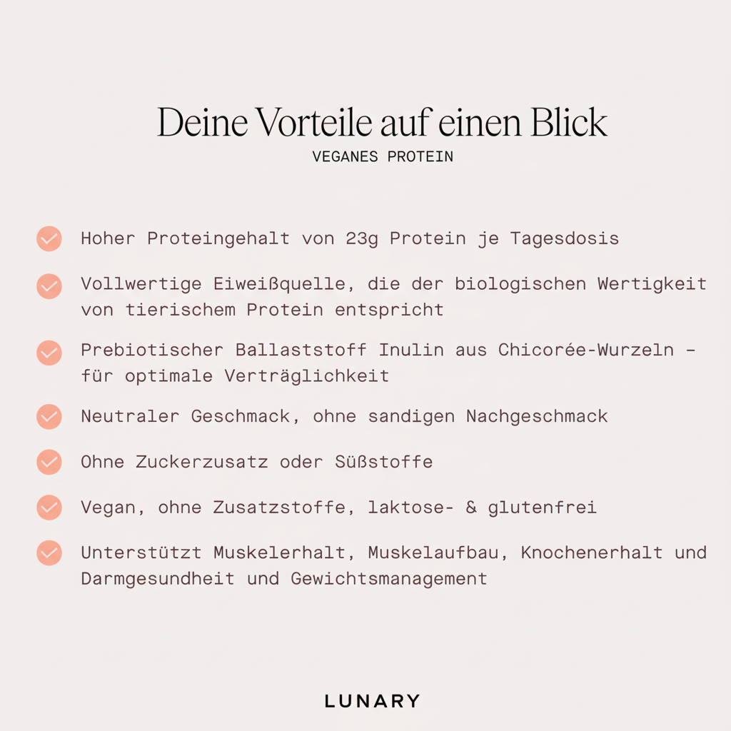 Lunary Vegan Protein Vorteile