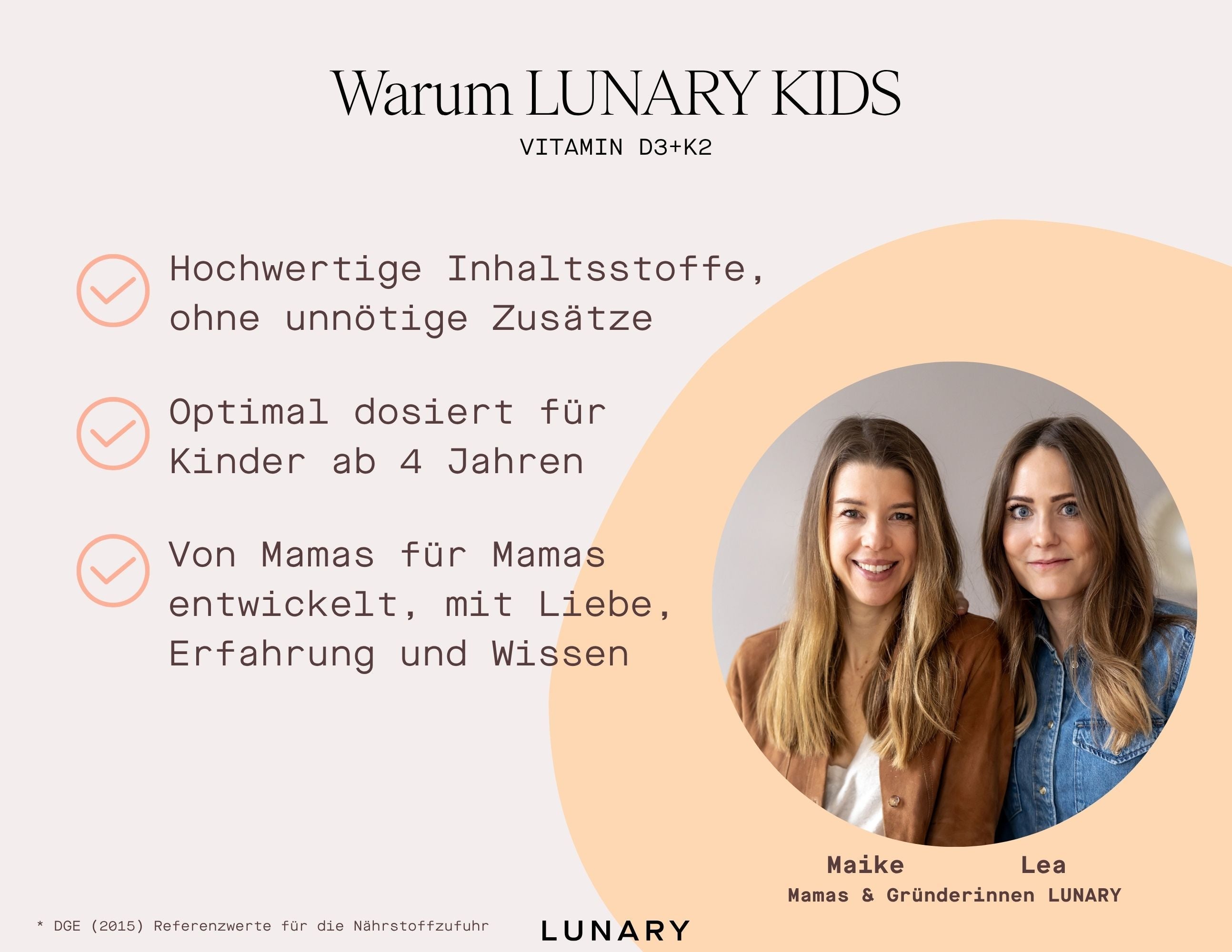 Lunary Vitamin D3 + K2 Kids
