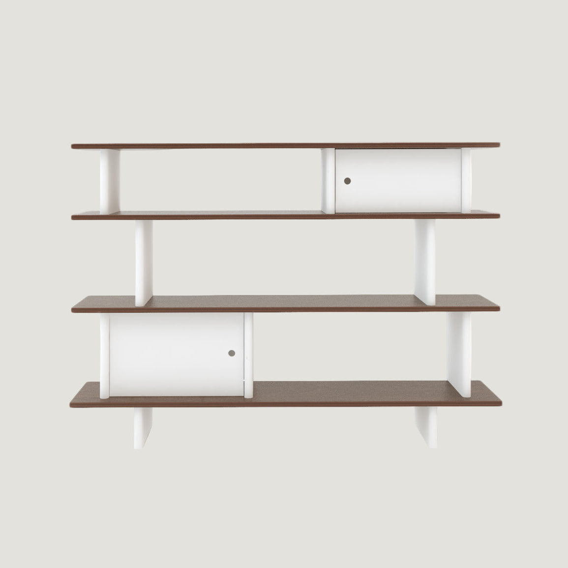 Oeuf Mini Libary Walnuss / Weiß