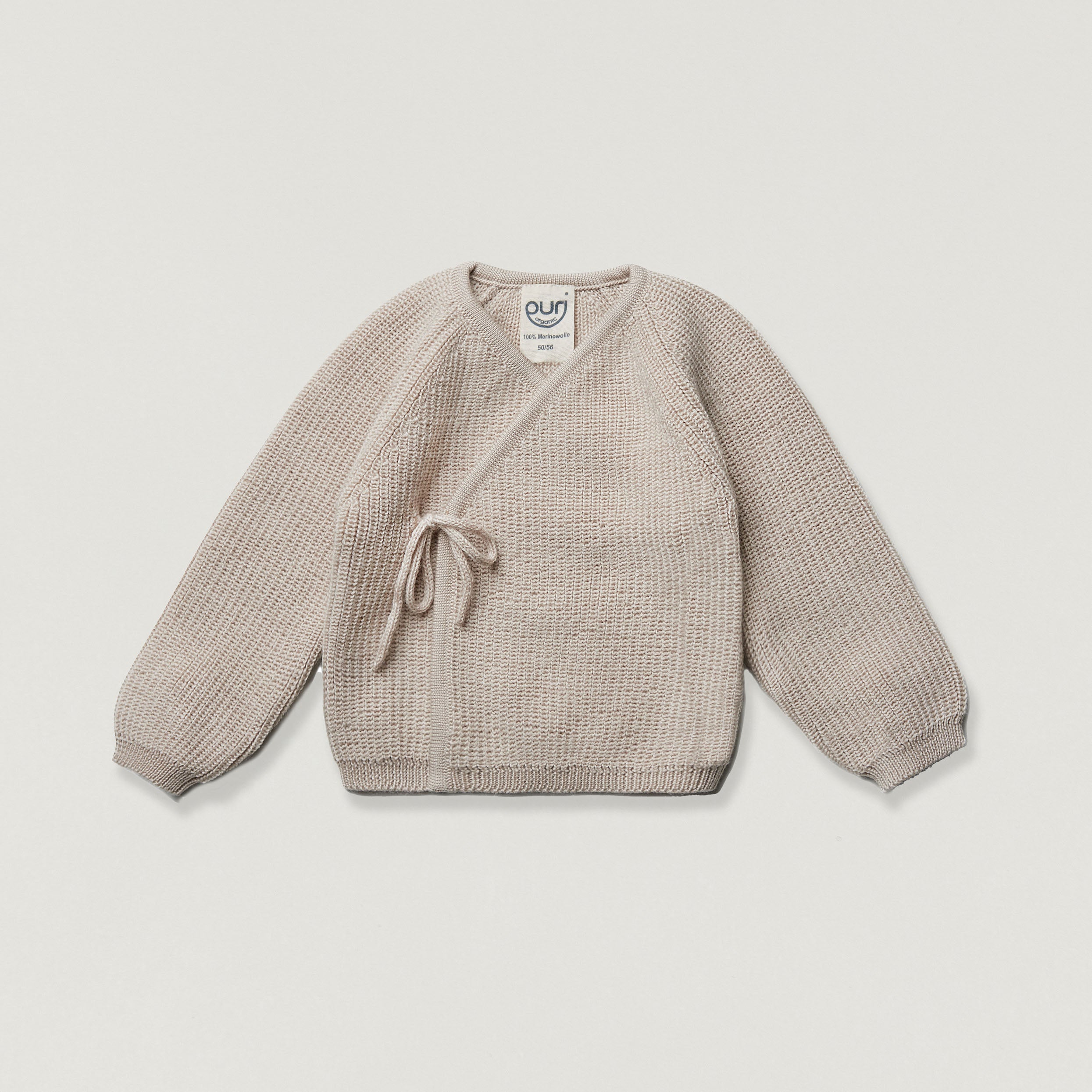Kimono aus Wolle von Puri Organics in nature melange