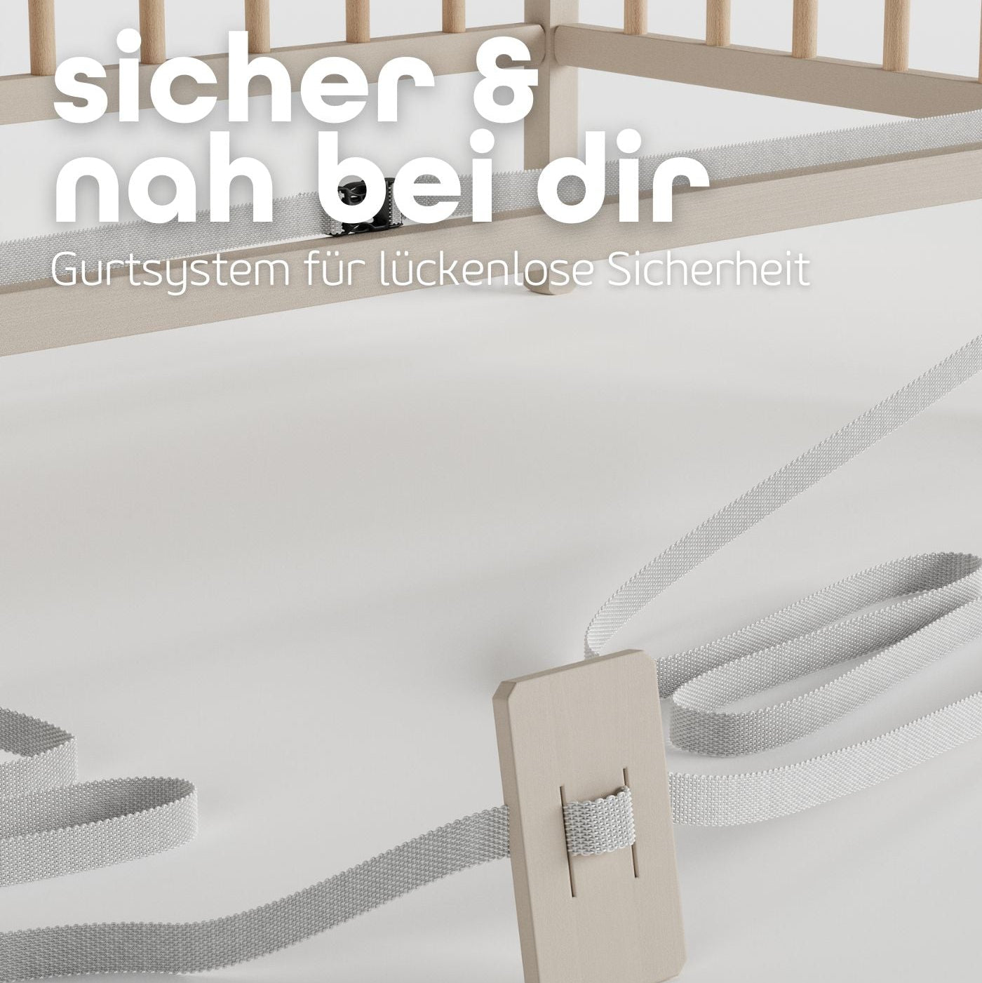 Sämann Beistellbett Sahara/Natur