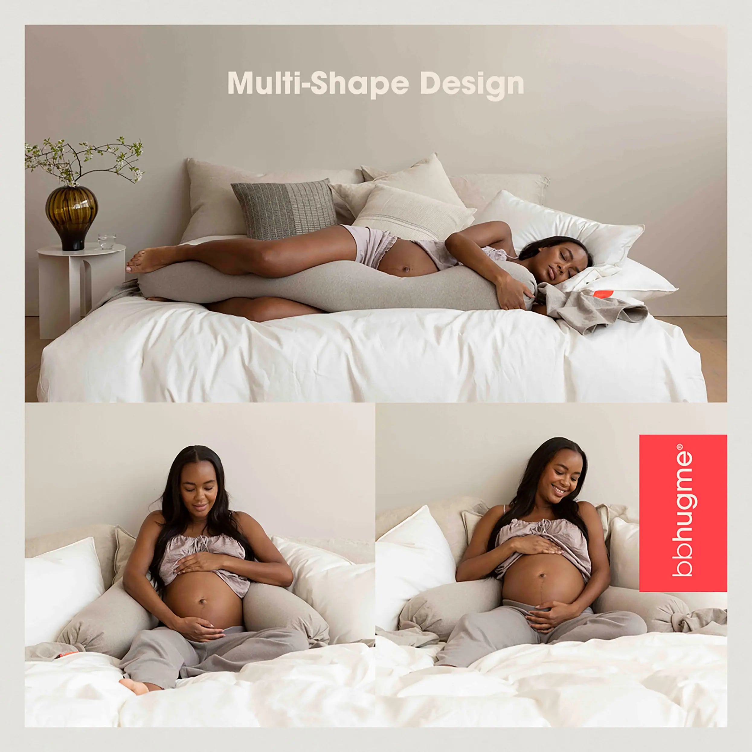 Comfortable pregnancy and nursing pillow from bbhugme for relaxed breastfeeding and sleeping