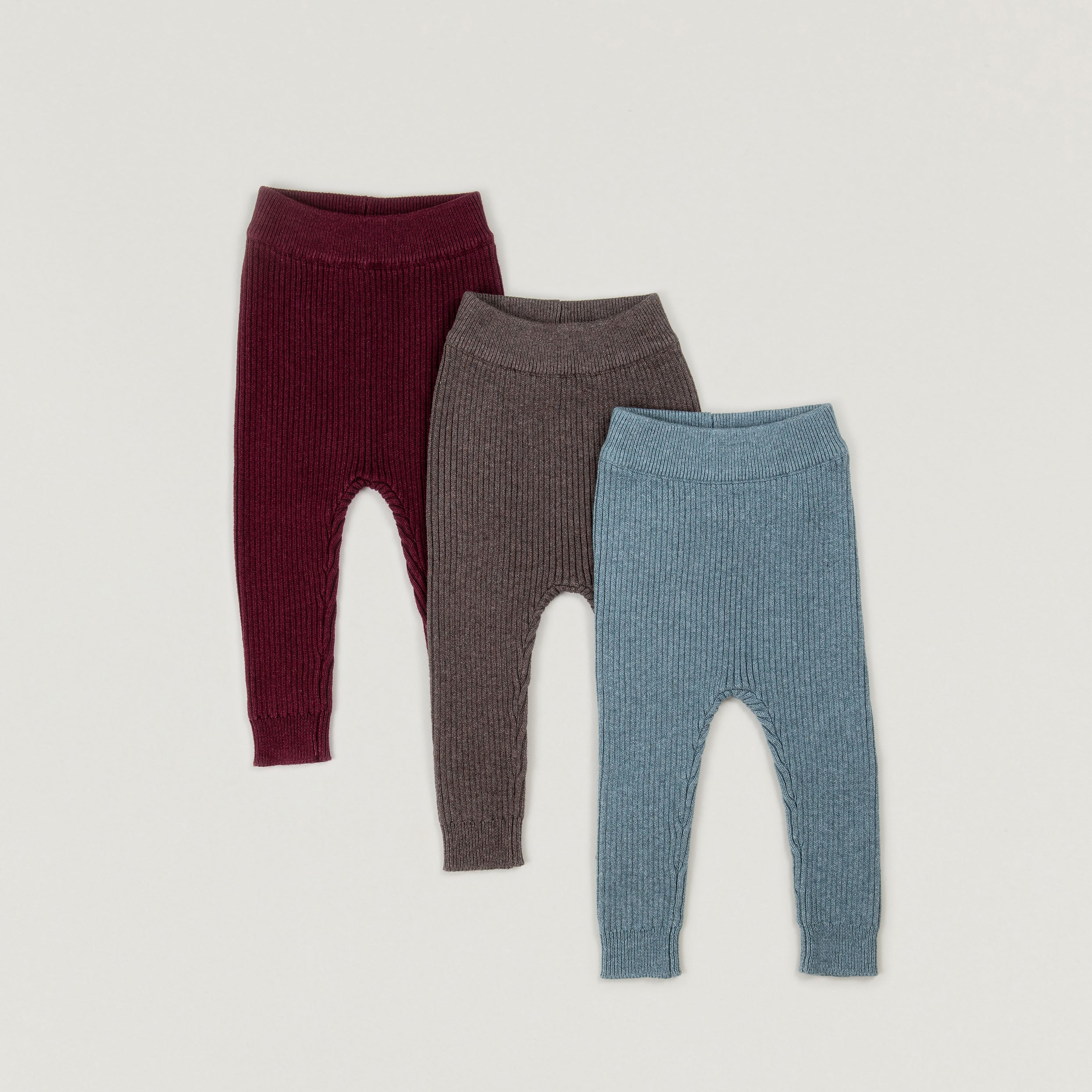 Baby Rib Leggings in 100% Organic Cotton (GOTS)