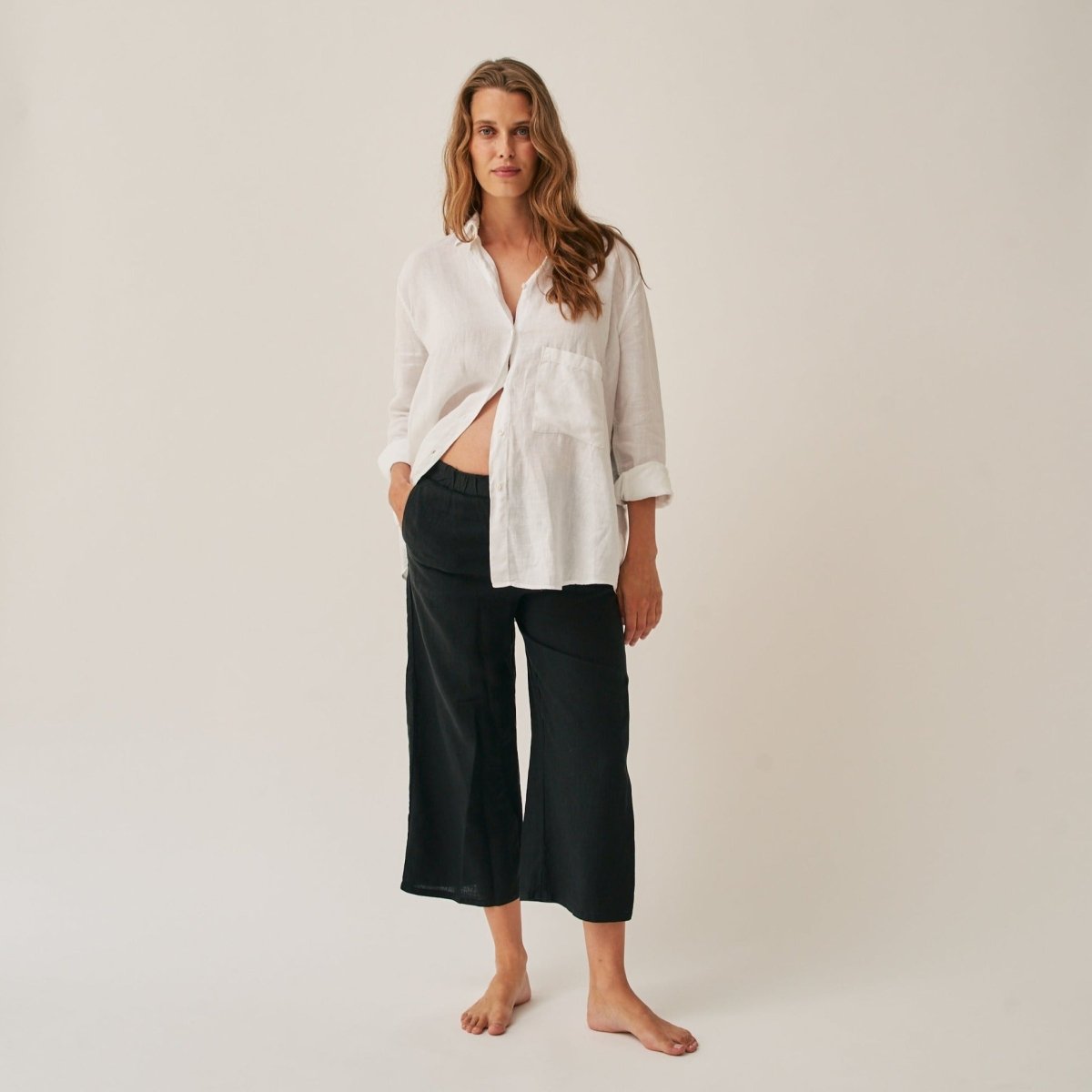 The Oversized Linen Shirt - White