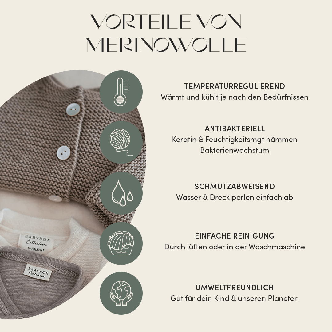 Mummy Beanie aus Wolle (Merino)