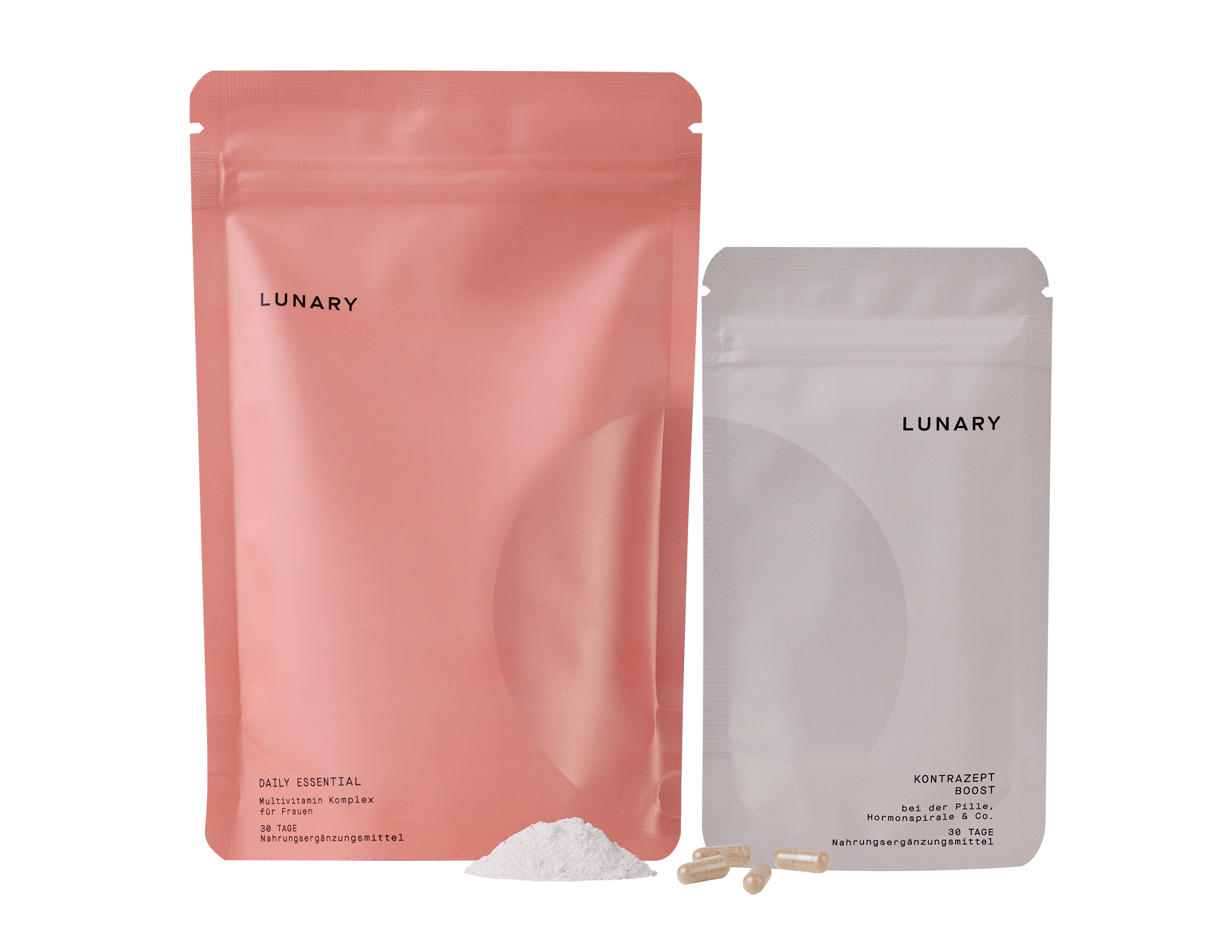 DAILY ESSENTIAL + LUNARY KONTRAZEPT BOOST – Mikronährstoff-Komplex für hormonelle Verhütung