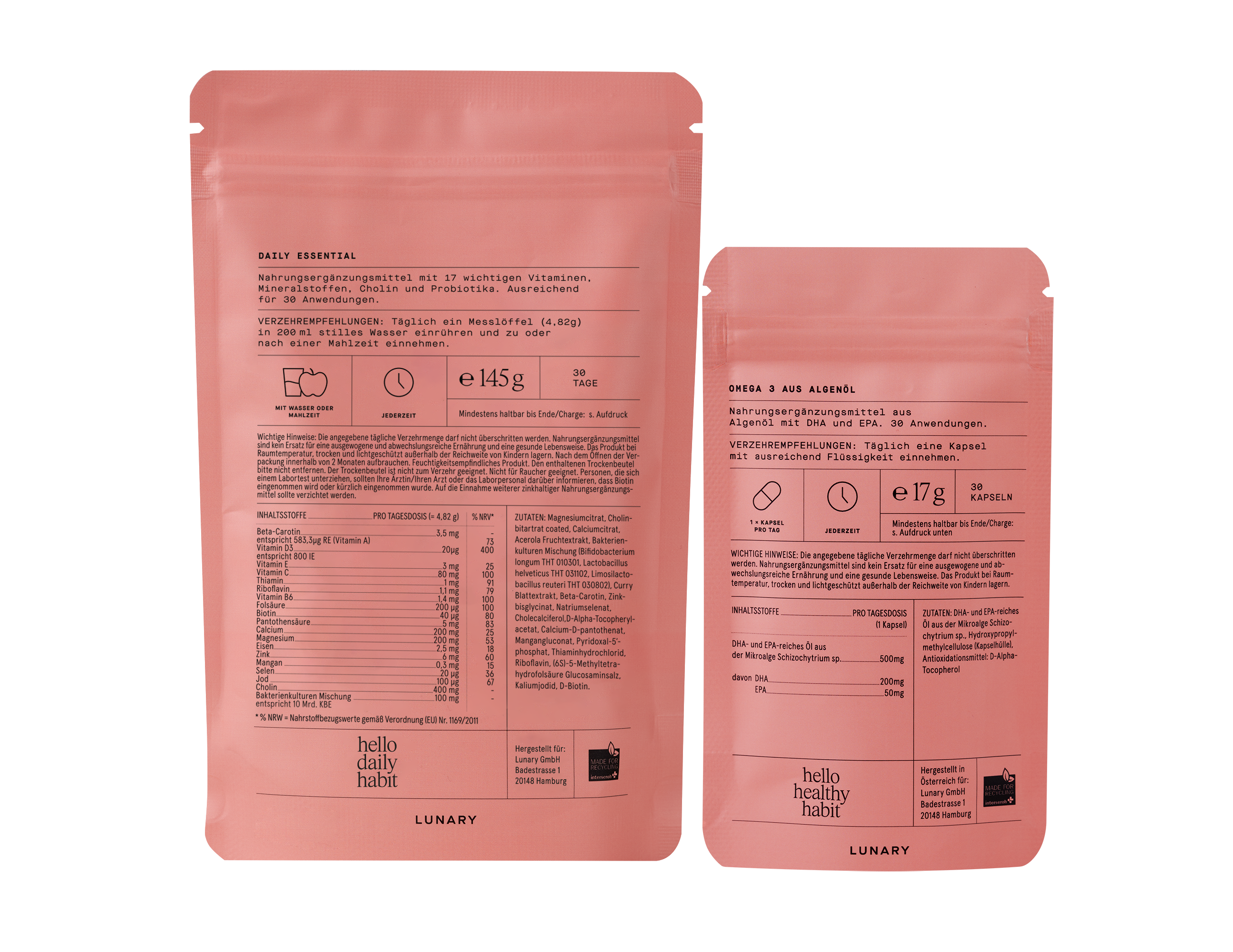 LUNARY Daily Essential + Postnatal BOOST