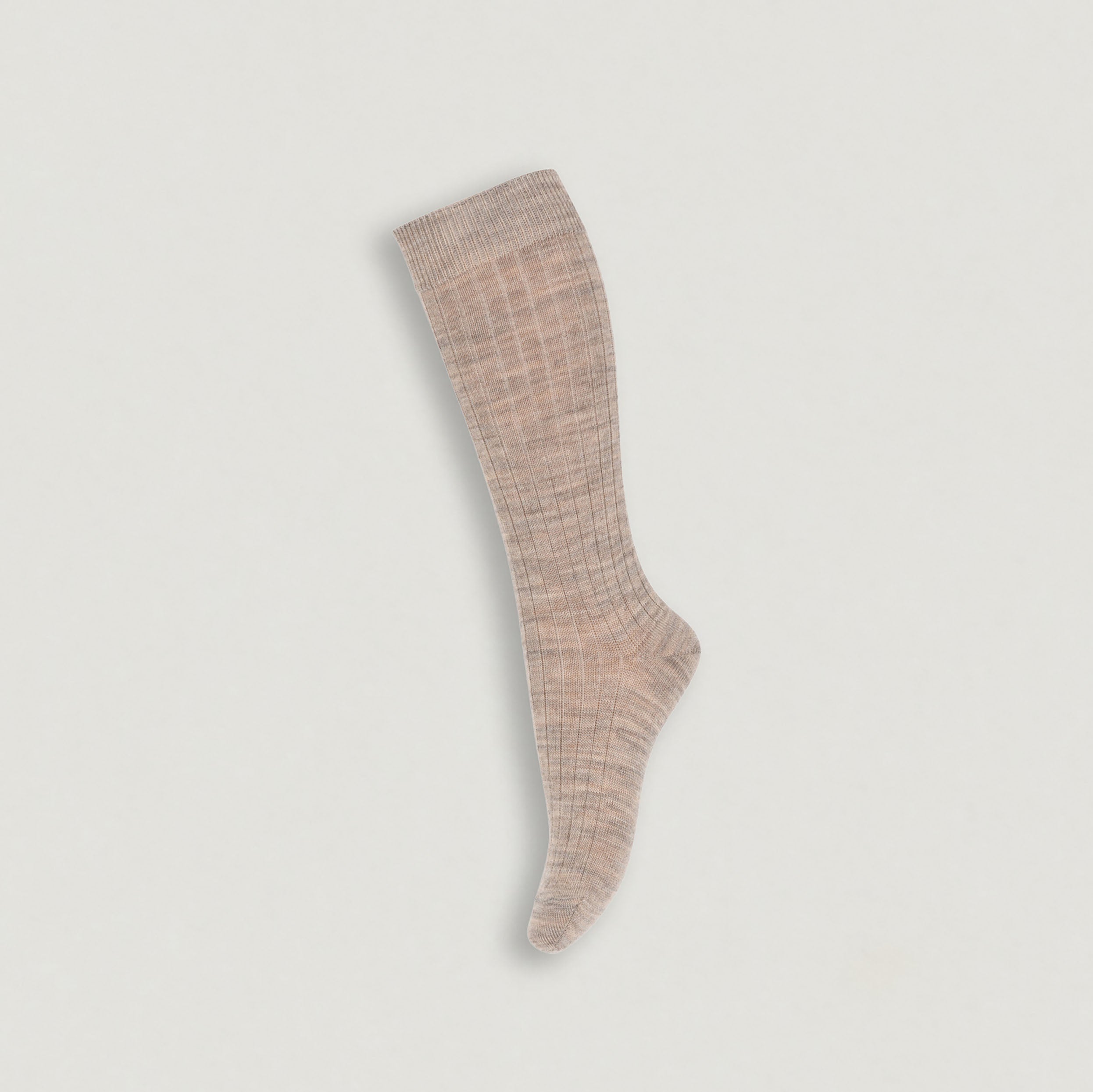 Kniestrümpfe aus Wolle von mp Denmark in sand