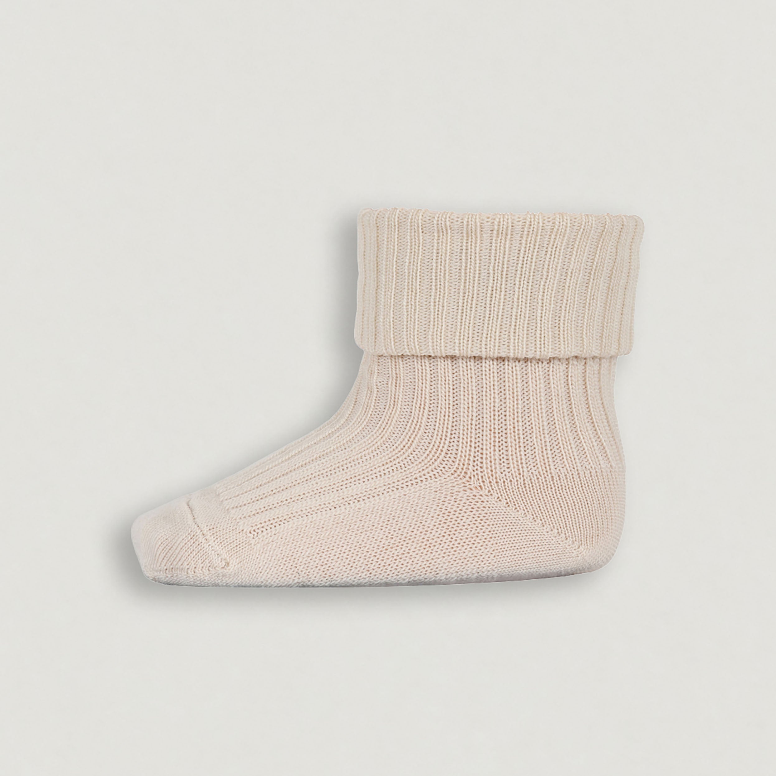 Socken aus Wolle von mp Denmark in ecru