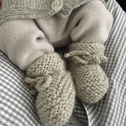 Babybox and Family BabyBox Collection Handmade Babyschuhe aus Wolle & Alpaka 56/62 grau-bb #farbe_56/62