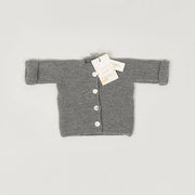 Babybox and Family BabyBox Collection Handmade Strickjacke aus Wolle 0-6m grau-bbh #farbe_0-6m