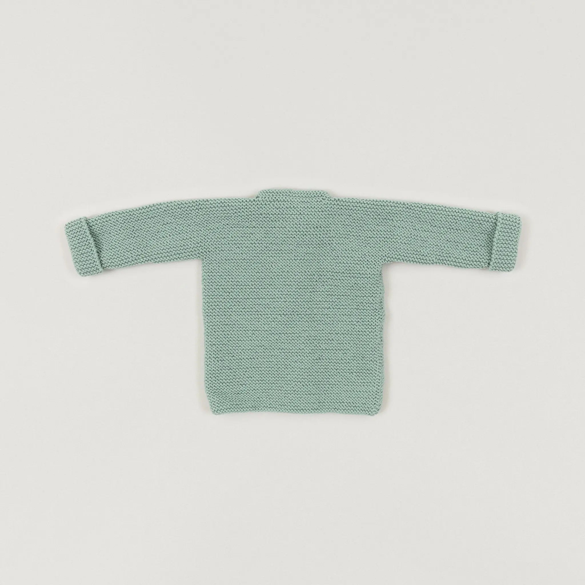 Babybox and Family BabyBox Collection Handmade Strickjacke aus Wolle 0-6m light-sage-bbh #farbe_0-6m