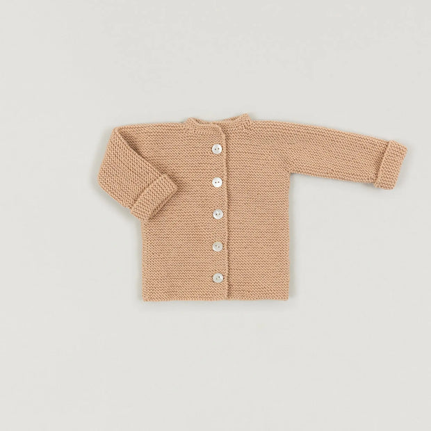 Babybox and Family BabyBox Collection Handmade Strickjacke aus Wolle 0-6m nude-bbh #farbe_0-6m