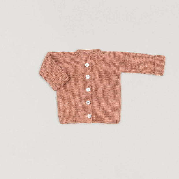 Babybox and Family BabyBox Collection Handmade Strickjacke aus Wolle 0-6m rosé-bbh #farbe_0-6m