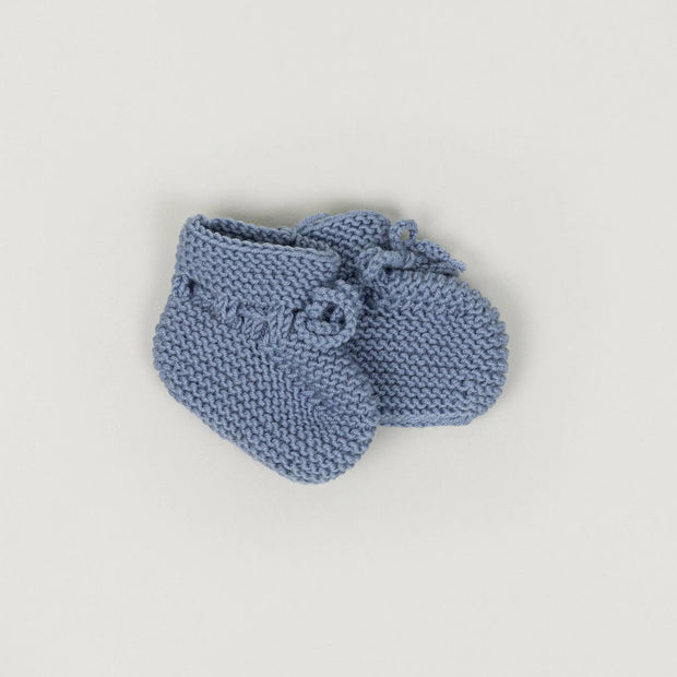 Babybox and Family BabyBox Collection Handmade Strickschuhe aus Wolle - Auslauffarben 56/62 blaugrau #farbe_56/62