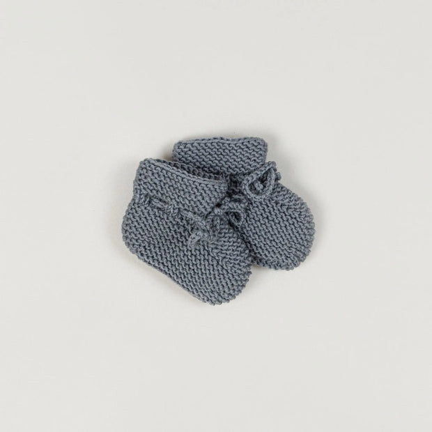 Babybox and Family BabyBox Collection Handmade Strickschuhe aus Wolle - Auslauffarben 56/62 mausgrau-bbh #farbe_56/62