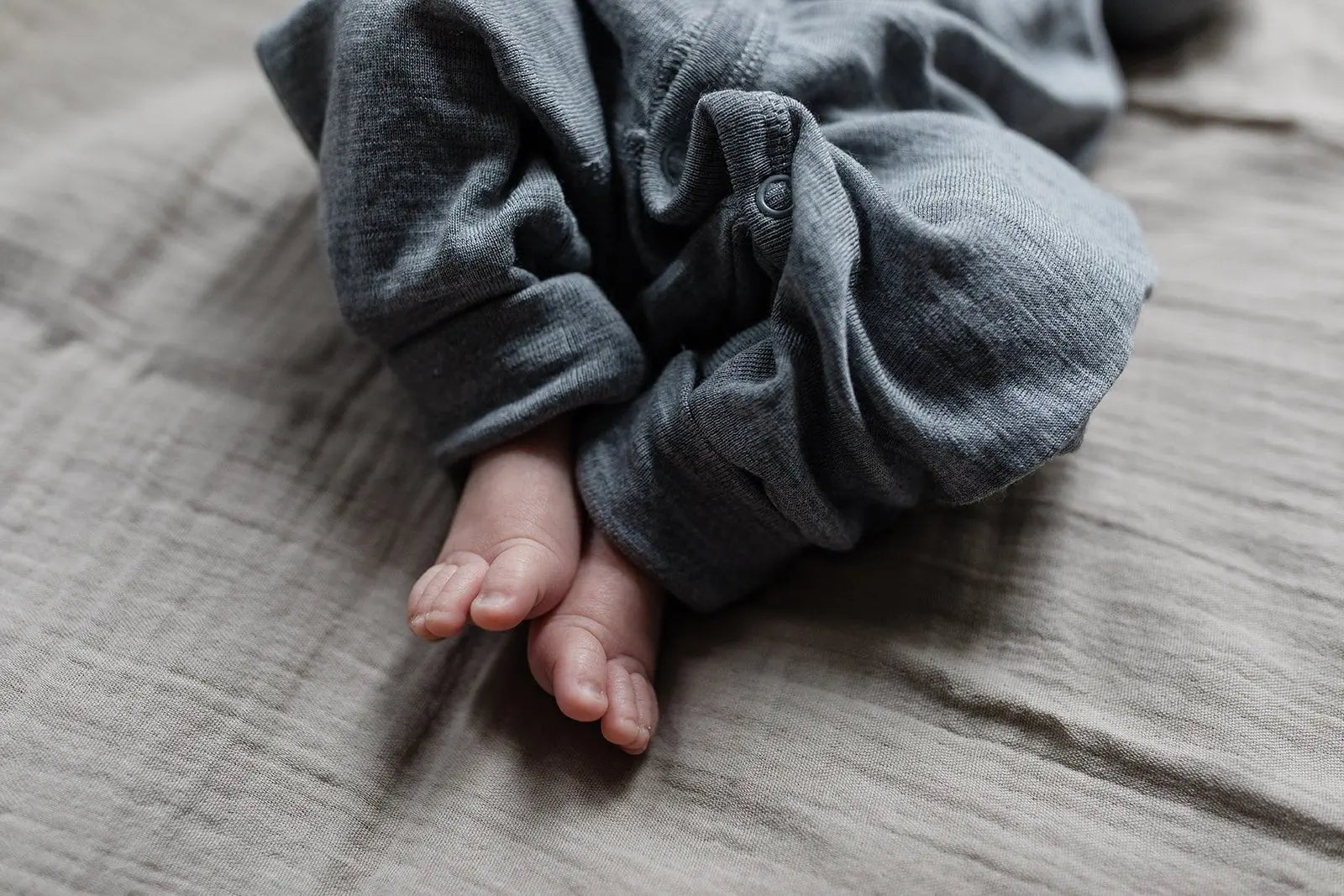 Babybox and Family BabyBox Collection Pyjama aus Wolle & Seide 50 dune-melange-bbcws #farbe_50