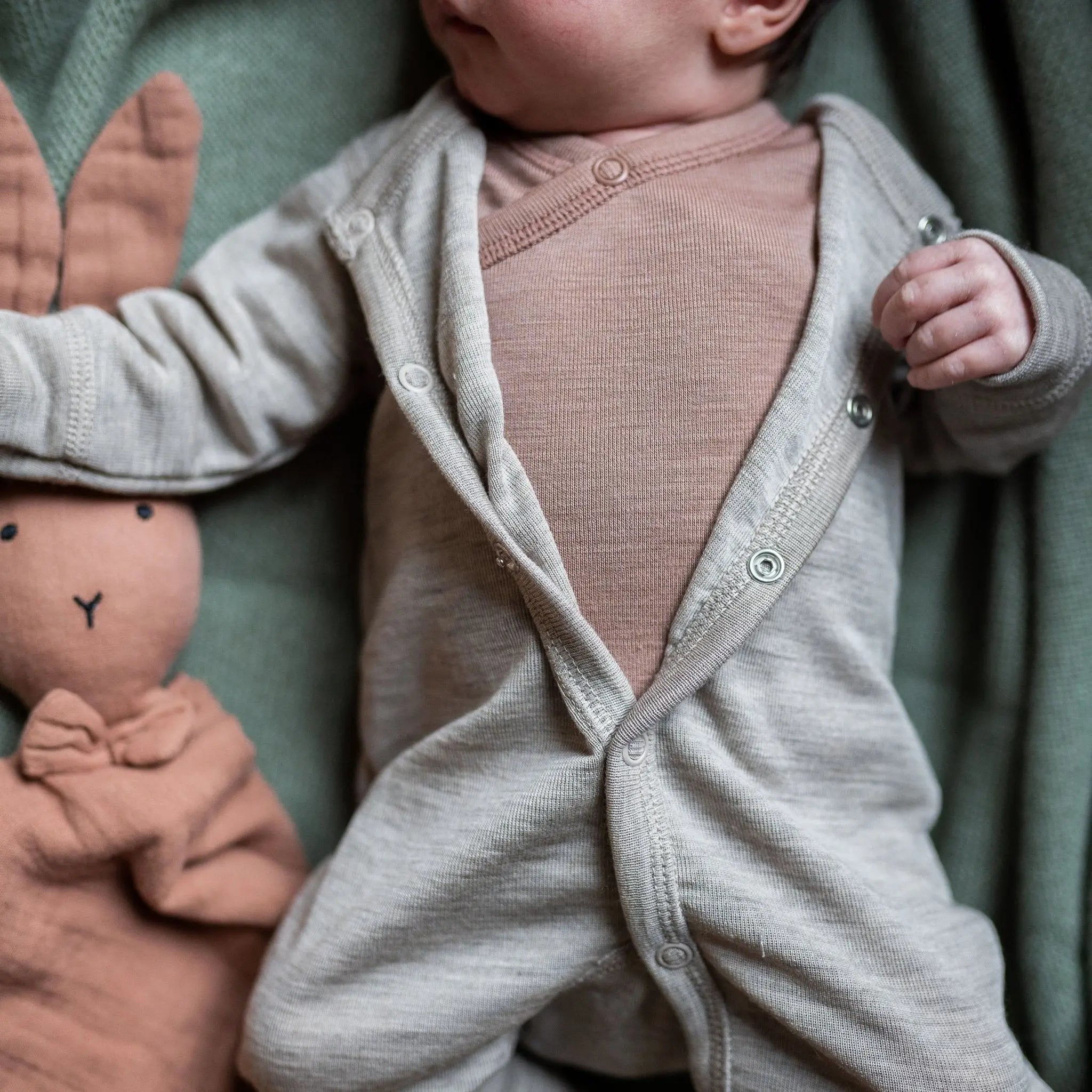Babybox and Family BabyBox Collection Pyjama aus Wolle & Seide dune-melange-bbcws 50 #farbe_dune-melange-bbcws