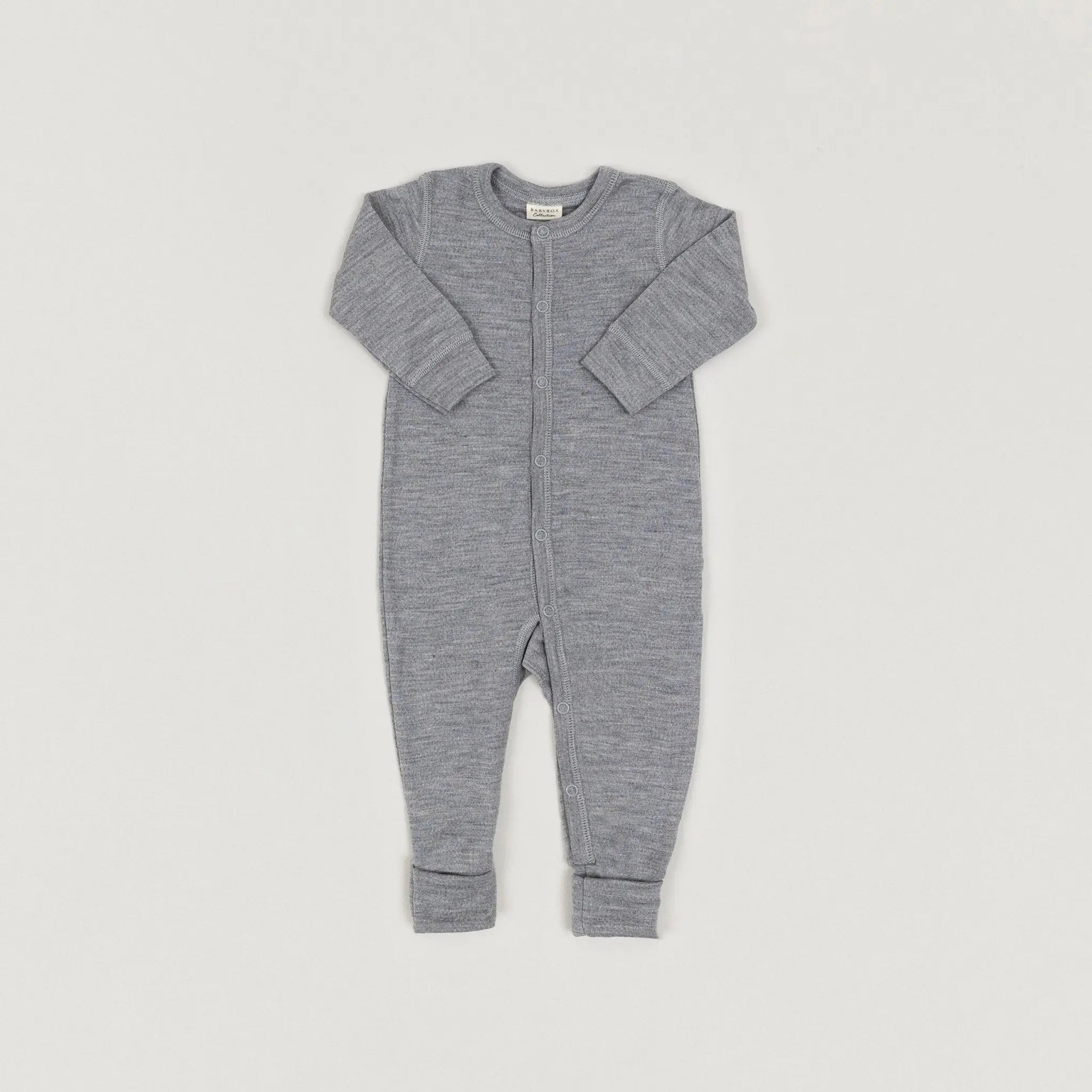 Babybox and Family BabyBox Collection Pyjama aus Wolle & Seide light-grey-melange-bbcws 50 #farbe_light-grey-melange-bbcws