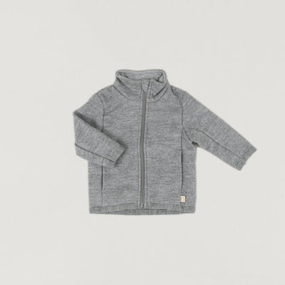 Babybox and Family Disana Zipper Jacke aus Wollwalk 74/80 grau-d #farbe_74/80