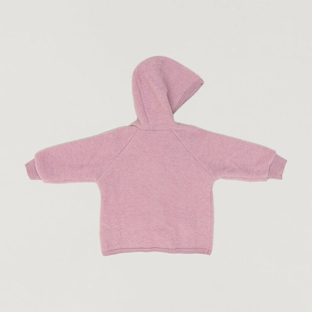 Babybox and Family Engel Kapuzenjacke aus Wollfleece rosewood 74/80 #farbe_rosewood