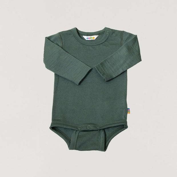 Babybox and Family Joha Body aus Wolle in Herbsttönen 68/74 dark-sage-jh #farbe_68/74