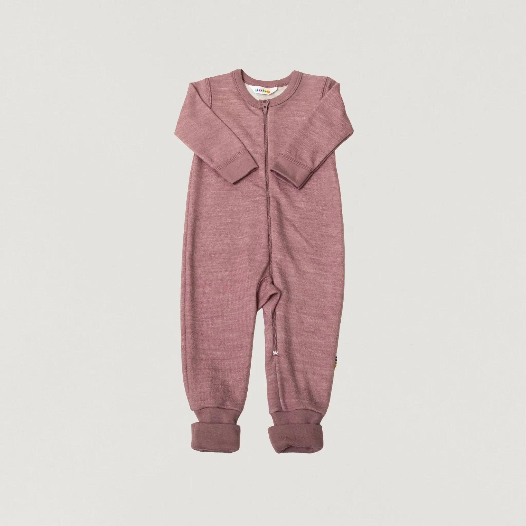 Babybox and Family Joha Pyjama auf Basis von Wolle & Bambus 50 pflaume-melange-jh #farbe_50