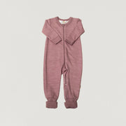 Babybox and Family Joha Pyjama auf Basis von Wolle & Bambus 50 pflaume-melange-jh #farbe_50