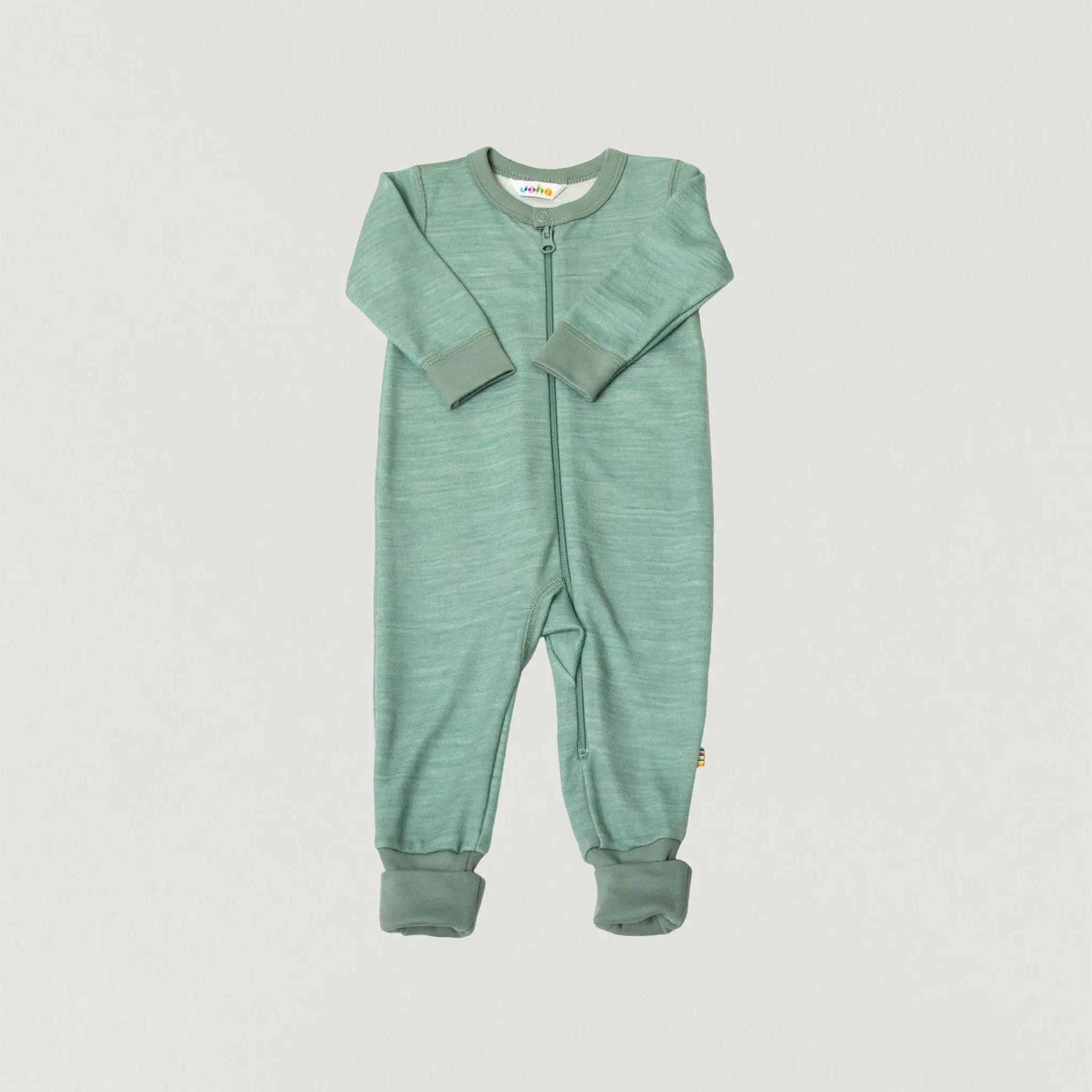 Babybox and Family Joha Pyjama auf Basis von Wolle & Bambus 50 sage-melange-jh #farbe_50