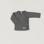 Babybox and Family Lilano Wickelshirt aus Wolle & Seide grau-li 56 #farbe_grau-li