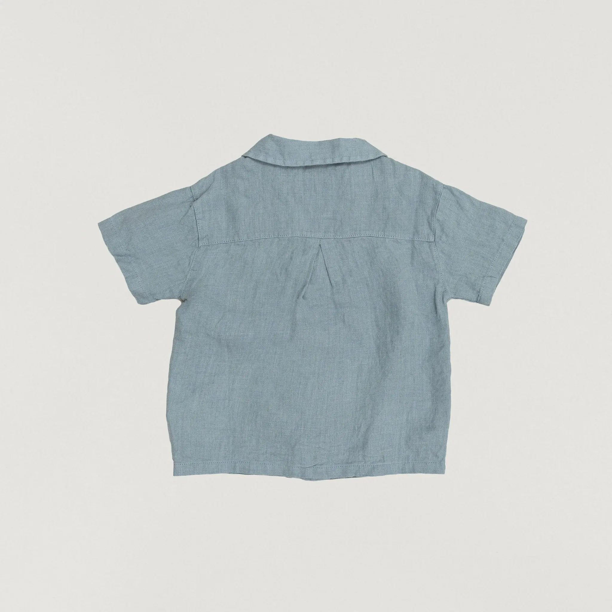Babybox and Family Play Up Shirt mit Kragen aus Leinen 3Y steel-blue-pu #farbe_3Y